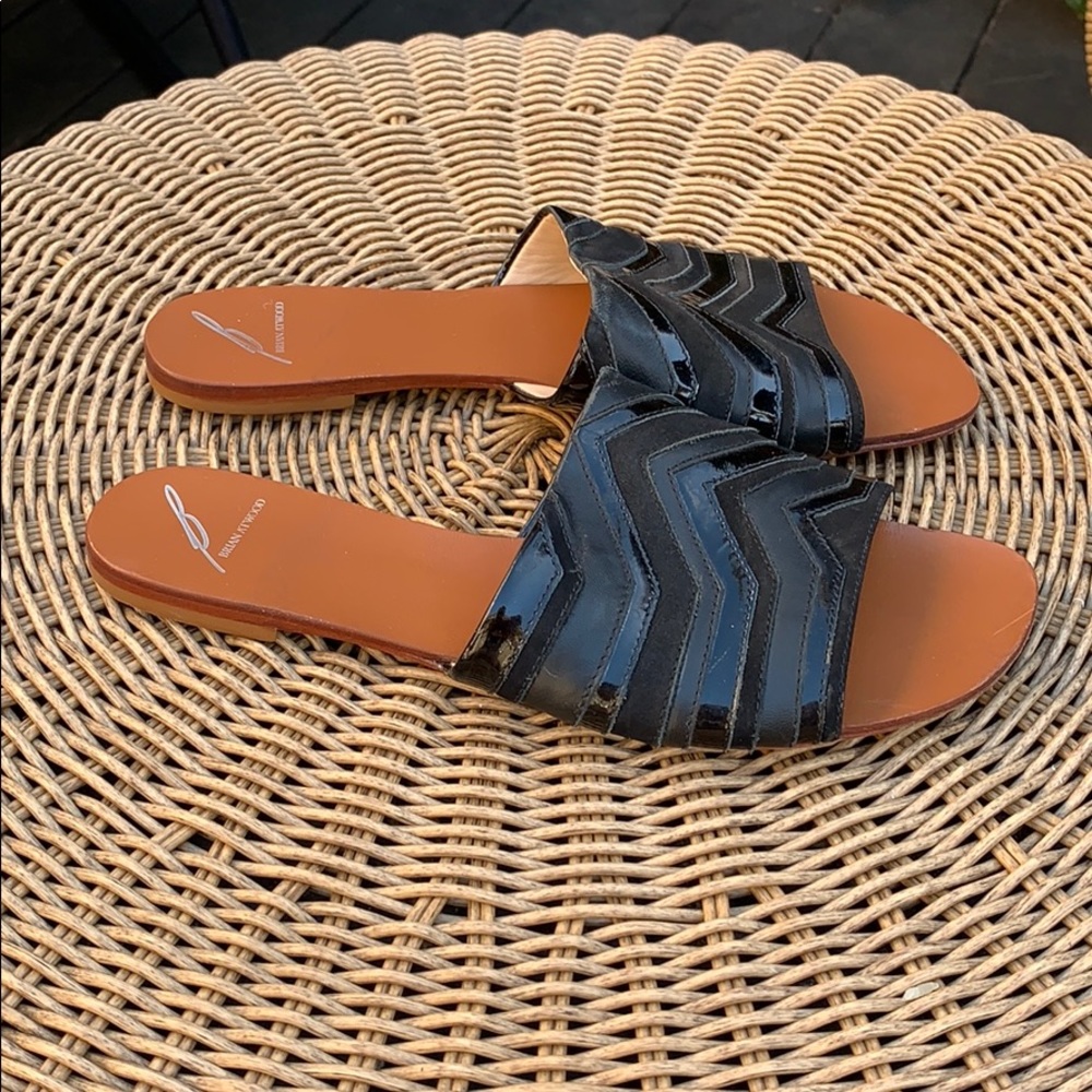 Brian Atwood Dahl leather sandal